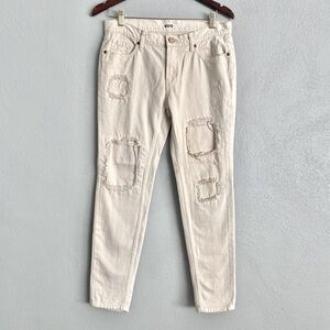 BDG Pants Womens Size 2 Slim Boyfriend Khaki Skinny Distressed Urban Outfitters